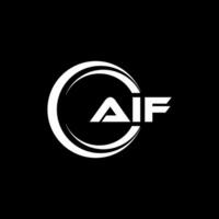 AIF Letter Logo Design, Inspiration for a Unique Identity. Modern Elegance and Creative Design. Watermark Your Success with the Striking this Logo. vector