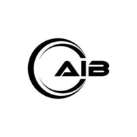 aib letra logo diseño, inspiración para un único identidad. moderno elegancia y creativo diseño. filigrana tu éxito con el sorprendentes esta logo. vector