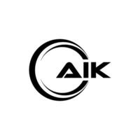 AIK Letter Logo Design, Inspiration for a Unique Identity. Modern Elegance and Creative Design. Watermark Your Success with the Striking this Logo. vector