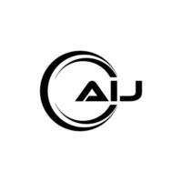 AIJ Letter Logo Design, Inspiration for a Unique Identity. Modern Elegance and Creative Design. Watermark Your Success with the Striking this Logo. vector