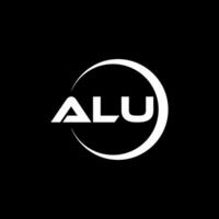 ALU Letter Logo Design, Inspiration for a Unique Identity. Modern Elegance and Creative Design. Watermark Your Success with the Striking this Logo. vector