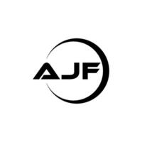 ajf letra logo diseño, inspiración para un único identidad. moderno elegancia y creativo diseño. filigrana tu éxito con el sorprendentes esta logo. vector