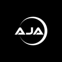 AJA Letter Logo Design, Inspiration for a Unique Identity. Modern Elegance and Creative Design. Watermark Your Success with the Striking this Logo. vector