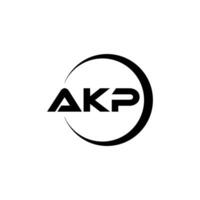 AKP Letter Logo Design, Inspiration for a Unique Identity. Modern Elegance and Creative Design. Watermark Your Success with the Striking this Logo. vector