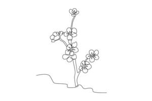 un Cereza florecer concepto vector