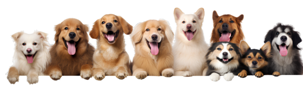 AI generated Cute and happy dog on transparent background PNG, easy to use. png