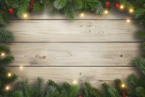AI generated Christmas and New Year background. AI Generated photo
