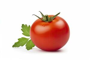 AI generated Tomato isolated on white background. AI Generated photo