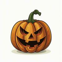 AI generated Halloween object on white background. AI Generated photo