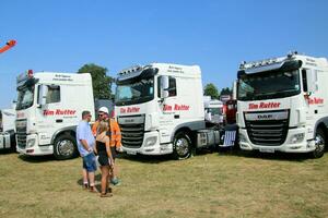 Whitchurch in the UK in JUne 2023. A view of a Truck at a Truck Show in Whitchurch Shropshire photo