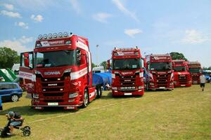 Whitchurch in the UK in JUne 2023. A view of a Truck at a Truck Show in Whitchurch Shropshire photo