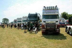 Whitchurch in the UK in JUne 2023. A view of a Truck at a Truck Show in Whitchurch Shropshire photo