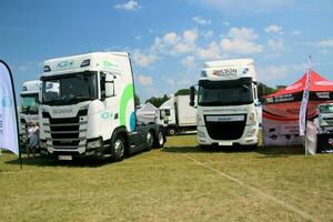 Whitchurch in the UK in JUne 2023. A view of a Truck at a Truck Show in Whitchurch Shropshire photo
