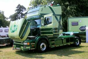 Whitchurch in the UK in JUne 2023. A view of a Truck at a Truck Show in Whitchurch Shropshire photo