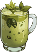 AI generated Green Smoothies Drink Image png