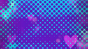 a purple and blue background with hearts video