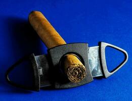 a cigar in a cigar cutter photo