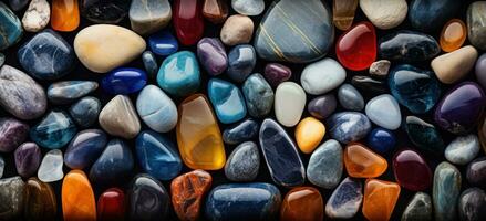 AI generated rock, colored rocks, gemstones, wallpaper, photo