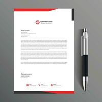 modern business letterhead in abstract design, Minimalist concept business style letterhead template design. vector