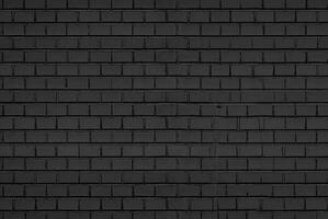 Abstract black brick wall pattern background and black backdrop, Blank copy space. photo