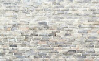 Seamless vertical white brick wall texture background of vintage brick wall  block photo