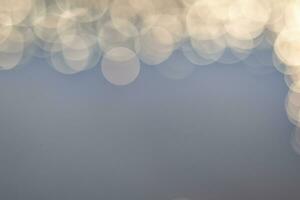 Abstract background of soft creamy bokeh circles. photo