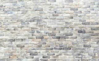 Seamless vertical white brick wall texture background of vintage brick wall  block photo