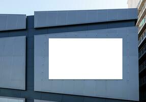 Mock up LED display billboard on building .clipping path for mockup photo