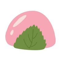 Asian Snacks Sakura Mochi element illustration vector