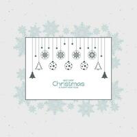 Merry Christmas festival decorative stylish background design vector