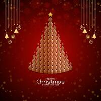 Merry Christmas festival decorative elegant background vector