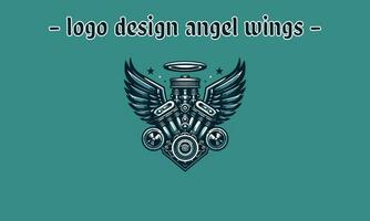 engine with wings vector illustration flat design