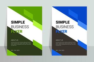 Simple style company introduction flyer vector