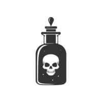 Bottle of poison. Vector illustration design.