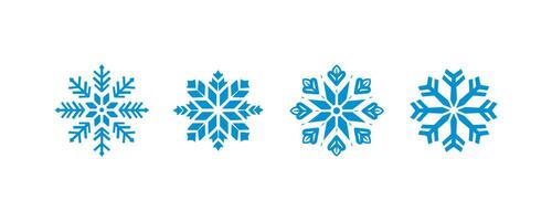 Snowflake icon set. Vector illustration design.