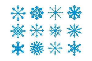 Snowflake icon set. Vector illustration design.