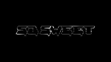 So sweet ascii animation loop on black background. Ascii code art symbols typewriter in and out effect with looped motion. video