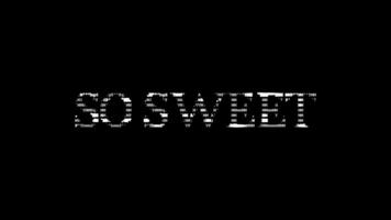 So sweet ascii animation loop on black background. Ascii code art symbols typewriter in and out effect with looped motion. video