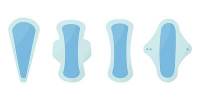 pads feminine hygiene cycle set elements thong vector