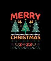 Christmas T-shirt Design vector