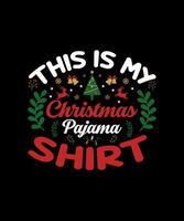 Christmas T-shirt Design vector