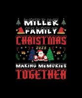 Christmas T-shirt Design vector