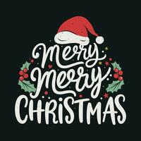 Merry Christmas Design , Christmas T Shirt Design vector