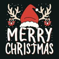 Merry Christmas Design , Christmas T Shirt Design vector