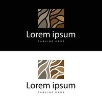 Wood logo design structure layers forest tree bark vector template