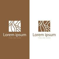 Wood logo design structure layers forest tree bark vector template