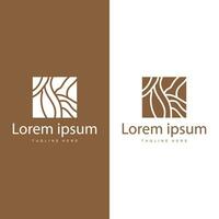 Wood logo design structure layers forest tree bark vector template