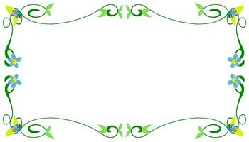 Plant theme frame background illustration. Perfect for invitations, banners, banners, posters, cards, book covers vector