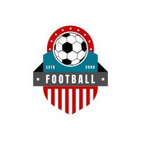 fútbol club emblema. fútbol americano Insignia proteger logo. - vector. vector