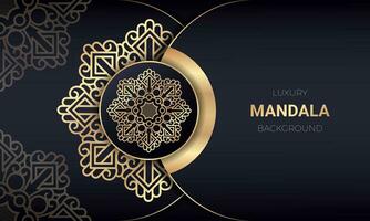 Luxury mandala background design with golden color. - Vector. vector